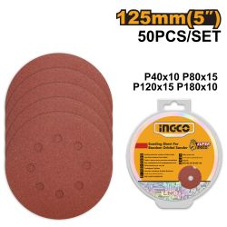 Sand Sheet Ran/orb 50pcs 125mm