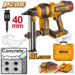 20v Ps+c/l B/l Concrete Nailer 15-40mm