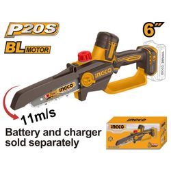 20v Ps+c/l Mini Chain Saw 6inch Bar No B/c