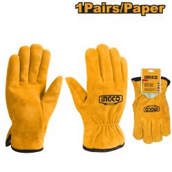 Glove Cow Split Leather Sz 10