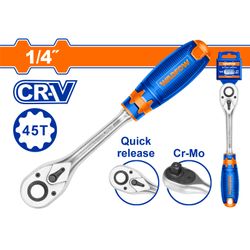 Ratchet Wrench Cr V/crmo 1/4 45t 158mm