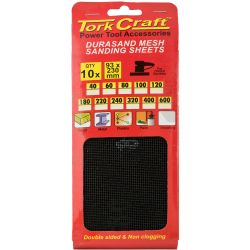 Durasand Mesh Sanding Sheet 600grit 93 X 230mm 10pc Per Pack