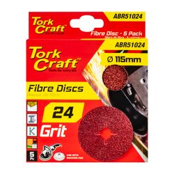 Fibre Disc 115mm 24 Grit 5 Pack