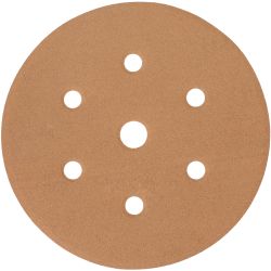 Gold Disc (50 Pieces) 400grit 150mm X 6+1 Holes Hook And Loop