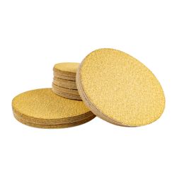 Gold Disc (50 Pieces) 150 Grit 125mm Without Hole Hook And Loop
