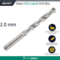 Hss Cobalt Din 338 2.0mm Bulk