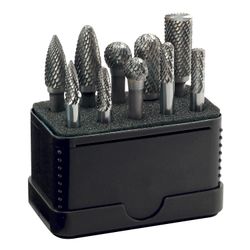 Tungsten Burr Set 10piece 6mm Shank