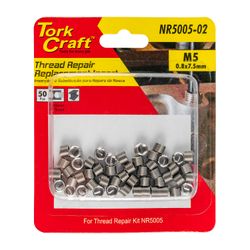 Thread Repair M5 X 0.8 X 7.5mm Repl Inserts For Nr5005 50pcs