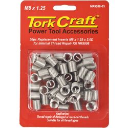 Thread Repair M8 X 1.25 X 16mm Repl Inserts For Nr5008 50pcs
