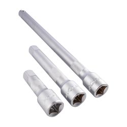 Extention Bar 3pc Set 1/2' 75 125 250mm Socket