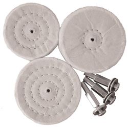 6 Pce White Buff Set All Portable Drills
