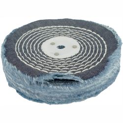 Colour Buff/mop 150mm X 2 Section X 30mm Thick 1/2' Hole