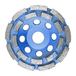 Dia. Cup Wheel 115mm X 22.23mm Dbl Row Laser Welded Industrial