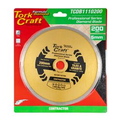 Diamond Blade 200mm X 22.22 Continues Rim