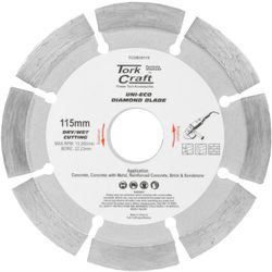 Diamond Blade Segm 115mm X 10mm Reinforced Concrete