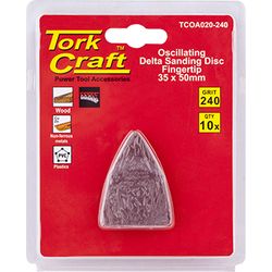 Oscillating Sandpaper A/o 35x50mm 10pc Fingertip 240grit