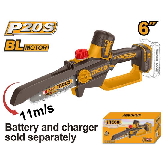 20v Ps+c/l Mini Chain Saw 6inch Bar No B/c