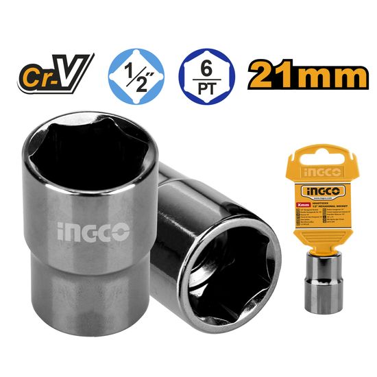 Socket Hex 1/2dr 6pt 21mm