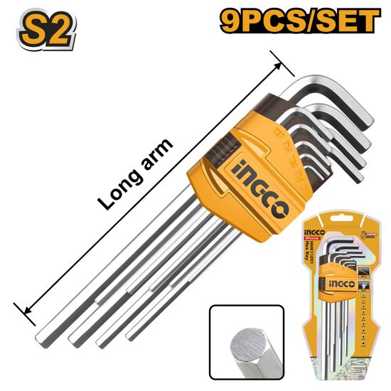 A/key 9pc 1.5-10mm Long Cr V