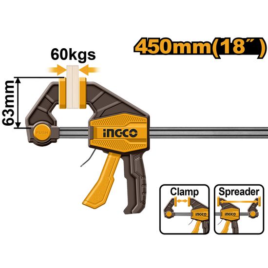 Clamp Quick Bar 450mm