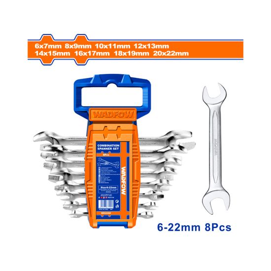 Spanner Doe Set 6-22mm 8pcs