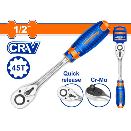 Ratchet Wrench Cr V/crmo 1/2 45t 260mm