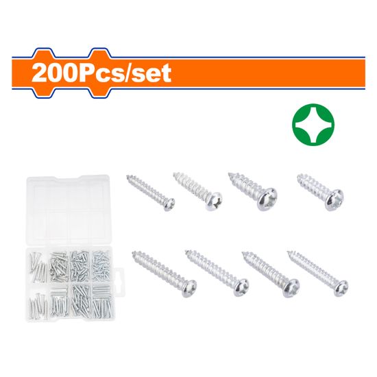 Screw Tapping Acc Set 3-3.5mm 200pcs