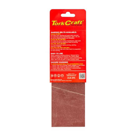 Sanding Belt 75 X 457mm 240grit 2/pack