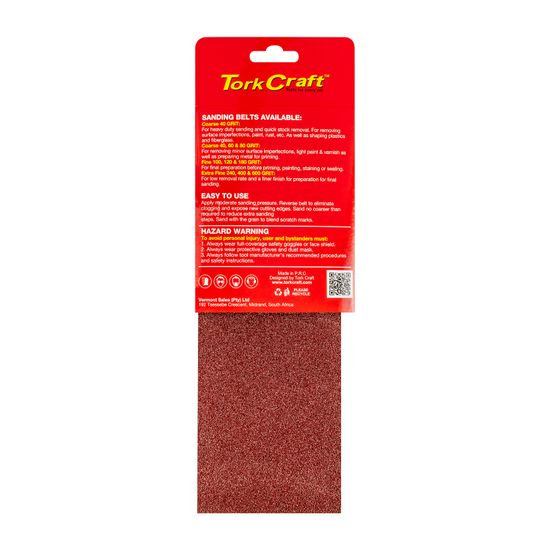 Sanding Belt 100 X 560mm 60grit 2/pack
