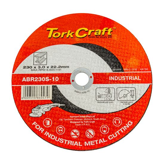 Cutting Disc Industrial Metal 230 X 3.0 X 22.2 Mm