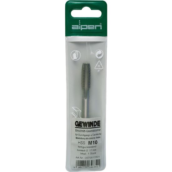 Tap 4mm Hss In Pouch 0.7mm Pitch