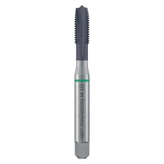 Hssco Machine Tap M 4 Din 371 B S/p. Green Ring Alunit