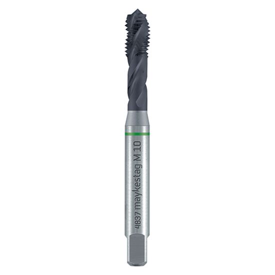 Hssco Machine Tap M 10 Din 371 C S/f Green Ring Alunit