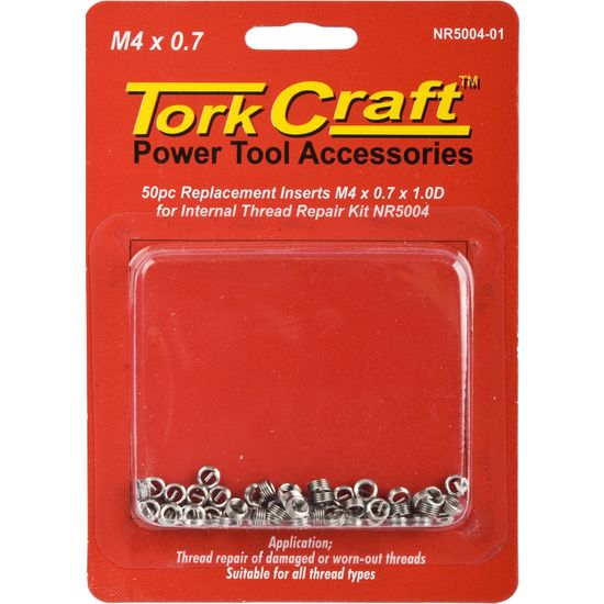 Thread Repair M4 X 0.7 X 4mm Repl Inserts For Nr5004 50pcs