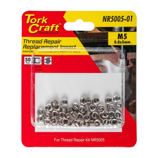 Thread Repair M5 X 0.8 X 5mm Repl Inserts For Nr5005 50pcs