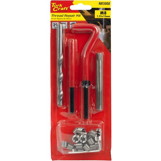 Thread Repair Kit 29pc M8 X 1.25 X 12mm Carded