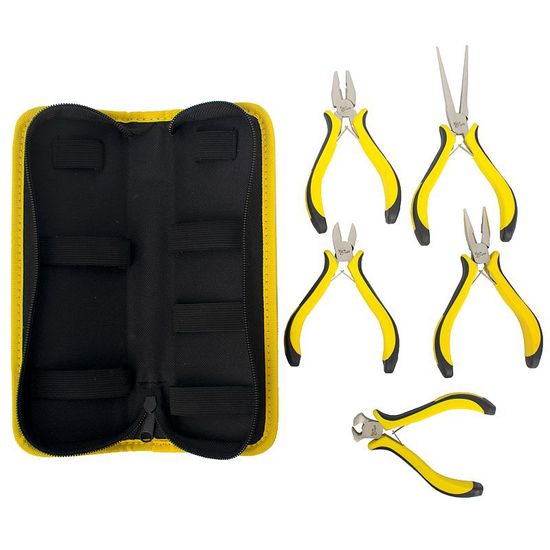 TORK CRAFT 5pc Mini Plier Set With Bag Micro