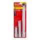 Extention Bar 3pc Set 1/2' 75 125 250mm Socket